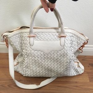 Rebecca Minkoff woven leather satchel